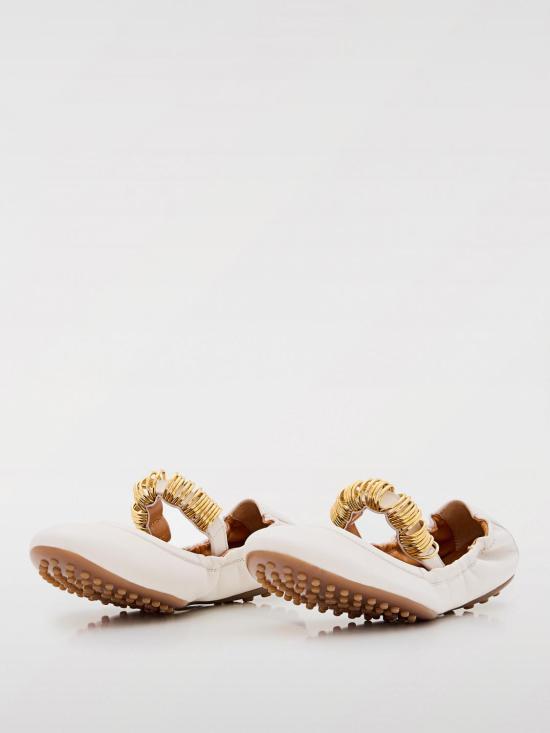 25SS 토즈 플랫 슈즈 XXW0HI0JJ10U1O B015 White - TODS