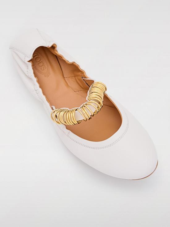 25SS 토즈 플랫 슈즈 XXW0HI0JJ10U1O B015 White - TODS