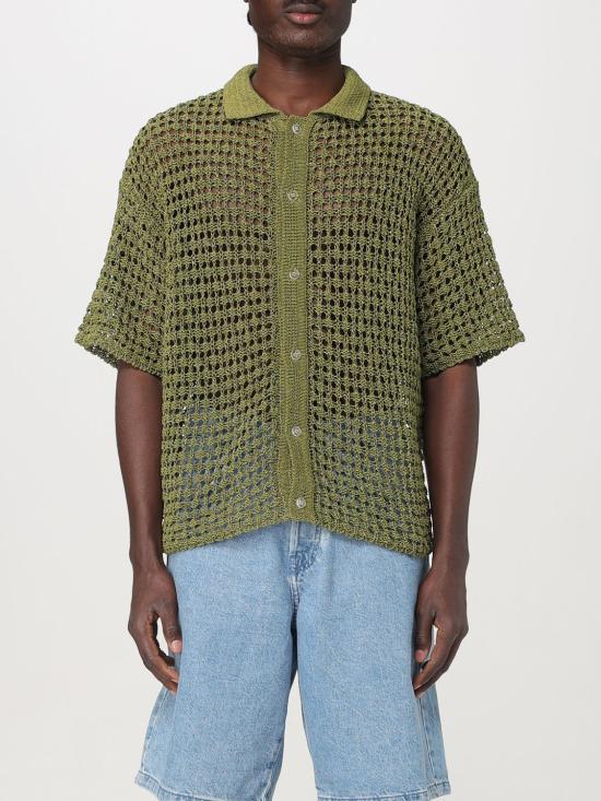 25SS 본사이 반팔 셔츠 SS25KN004 GRN Green