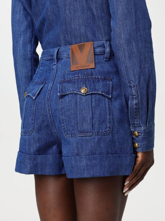 25SS 발렌티노 가라바니 숏팬츠 6B3DD18S94C 558 Blue - VALENTINO GARAVANI