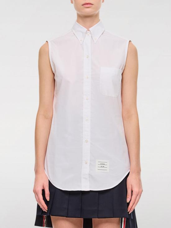 25SS 톰브라운 블라우스 FLL012E03113 100 White