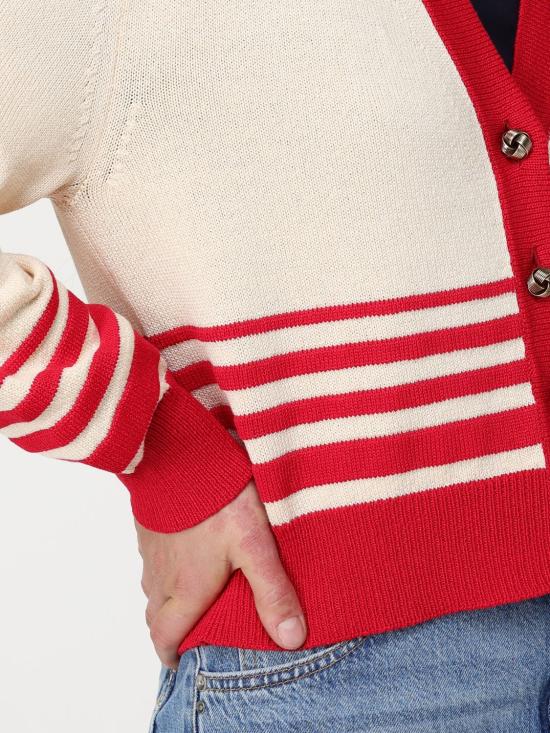 25FW 골든구스 가디건 GWP02155P00183215722 Red - GOLDEN GOOSE