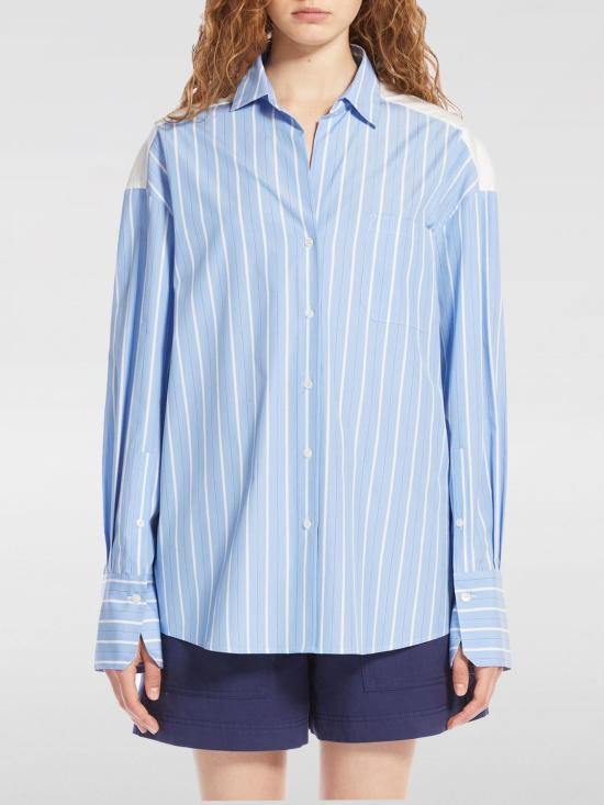 25FW 위켄드막스마라 블라우스 2515111022600 059 Sky Blue