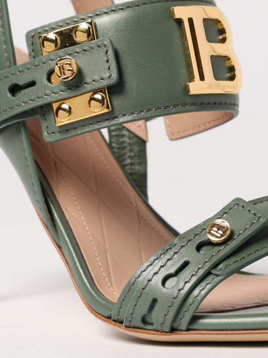 25SS 발망 샌들 EN1UH086LVIT 7DU Green - BALMAIN