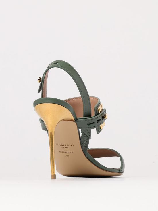 25SS 발망 샌들 EN1UH086LVIT 7DU Green - BALMAIN