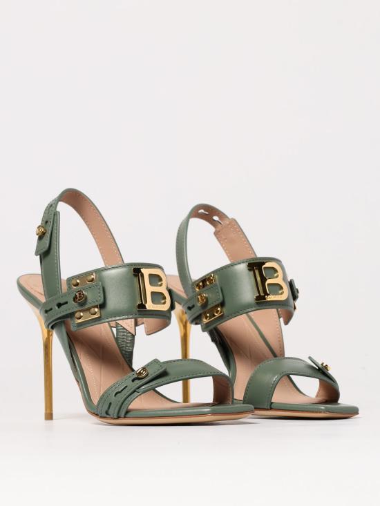 25SS 발망 샌들 EN1UH086LVIT 7DU Green - BALMAIN