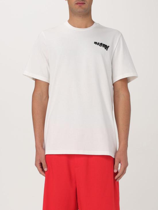 25SS 엠에스지엠 반팔 티셔츠 3840MM104257098 02 White