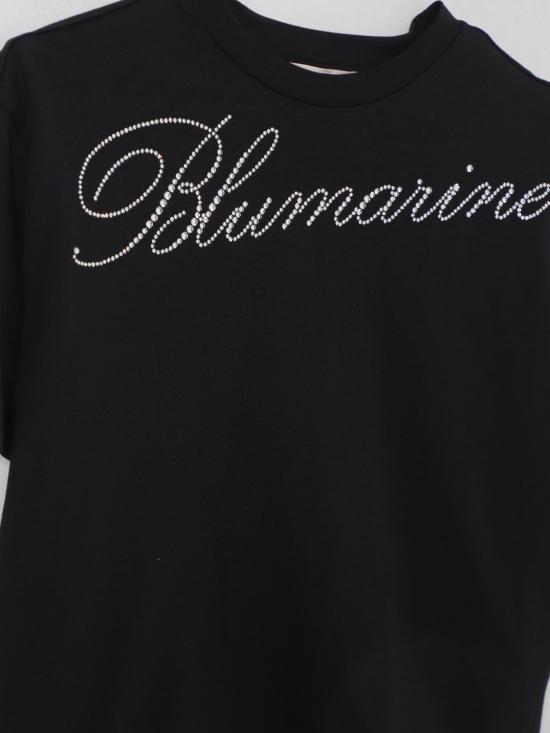 25FW [키즈] 미스블루마린 티셔츠 BFTS0080JF056 N000 Black - MISS BLUMARINE