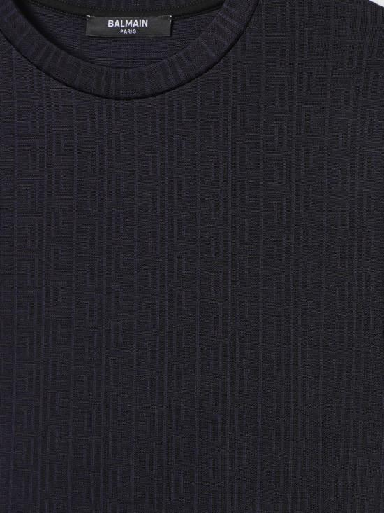 25FW [키즈] 발망 티셔츠 BW8R31J0472 60K Blue - BALMAIN