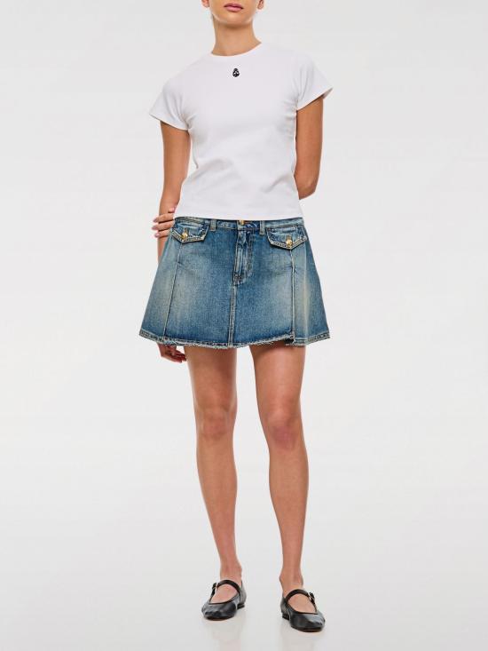 25SS 알렉산더 맥퀸 숏 스커트 817595QMACV 4315 Blue - ALEXANDER MCQUEEN