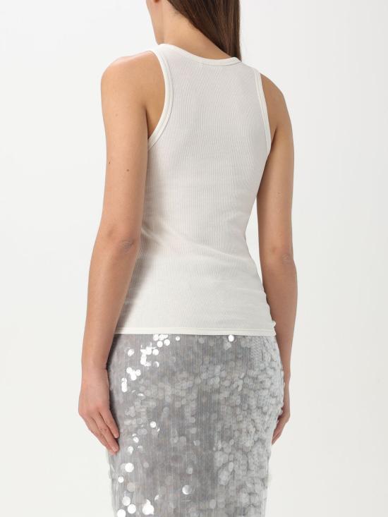 25FW 파코라반 민소매 티셔츠 24FJTE165CO0530 P100 White - PACO RABANNE