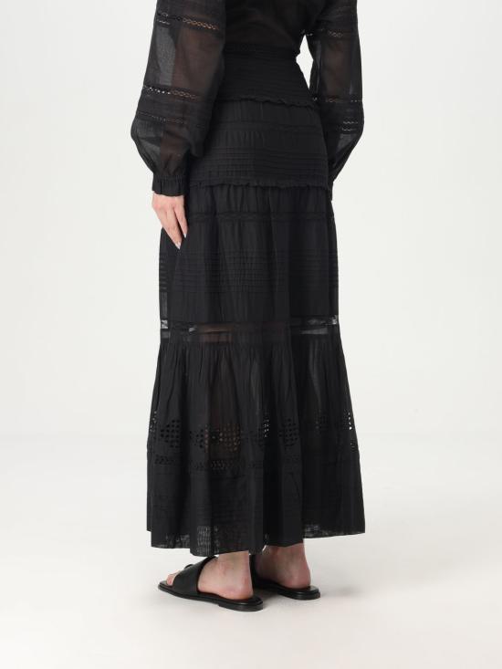 25SS 이자벨마랑에뚜왈 롱 스커트 JU0282FAC1J15E 01BK Black - ISABEL MARANT ETOILE