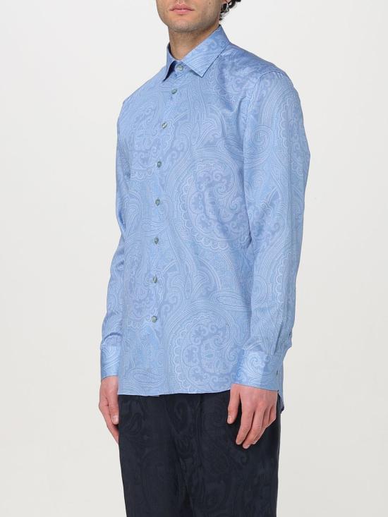 25SS 에트로 긴팔 셔츠 MRIB000199SA493 X0880 Gnawed Blue - ETRO