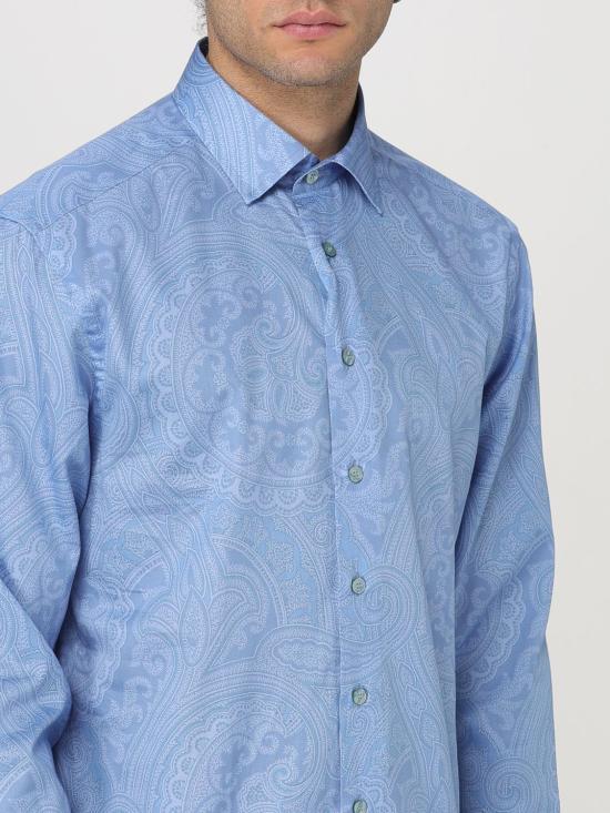 25SS 에트로 긴팔 셔츠 MRIB000199SA493 X0880 Gnawed Blue - ETRO