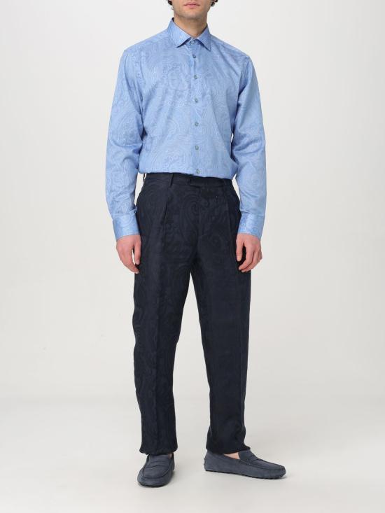 25SS 에트로 긴팔 셔츠 MRIB000199SA493 X0880 Gnawed Blue - ETRO