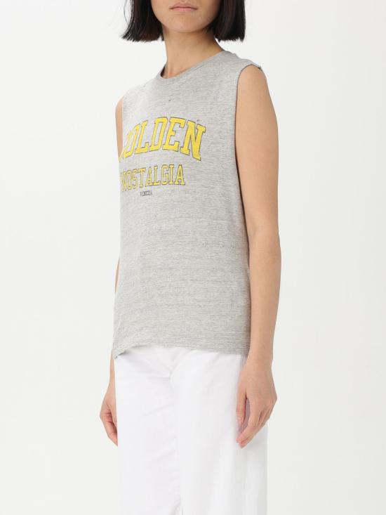 25FW 골든구스 민소매 티셔츠 GWP02187P00188660269 Grey - GOLDEN GOOSE