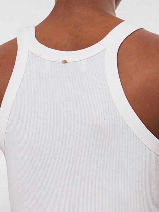 25FW 스포트막스 민소매 티셔츠 2512941012600 001 White - SPORTMAX