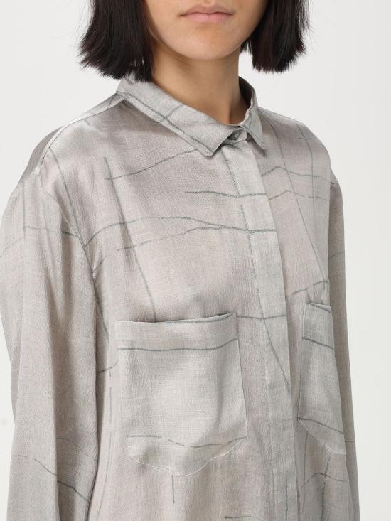 25SS 조르지오 아르마니 블라우스 GW000775TE13743 F8078 Grey - GIORGIO ARMANI