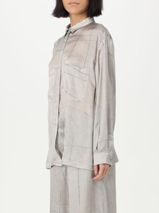 25SS 조르지오 아르마니 블라우스 GW000775TE13743 F8078 Grey - GIORGIO ARMANI