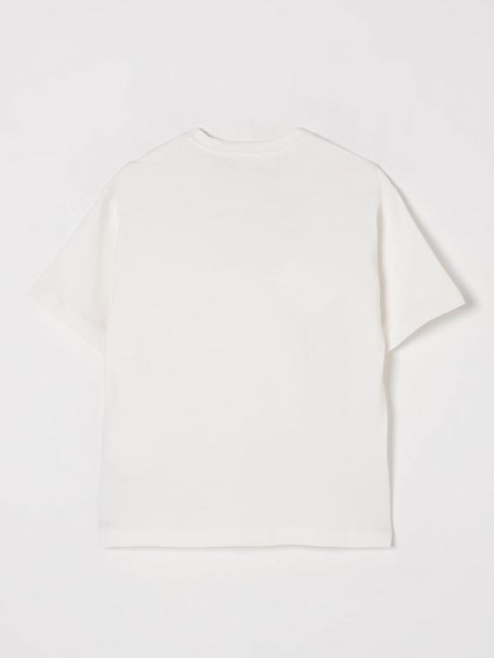 25FW [키즈] 미스블루마린 티셔츠 BFTS0080JF056 0004 Ivory - MISS BLUMARINE