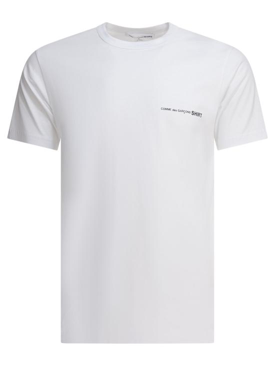 25SS 꼼데가르송 반팔 티셔츠 FO T026 S253 WHITE White