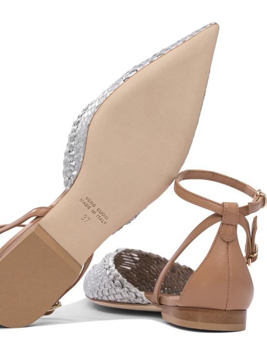 25SS 렐라 바르디 플랫 슈즈 LE2542INTRFOIL MOCHA Silver - LELLA BALDI