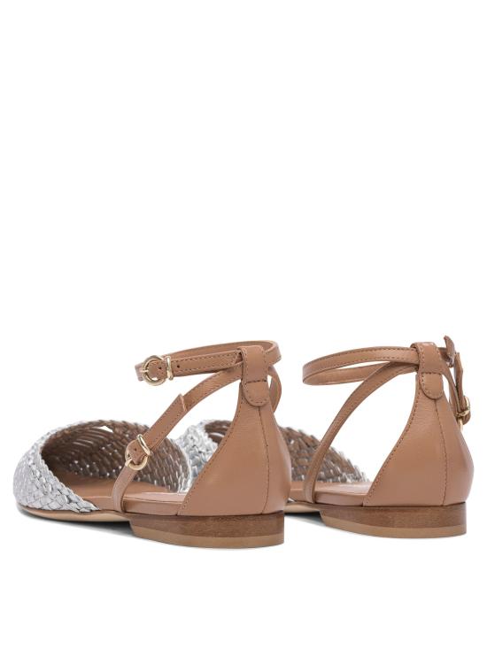 25SS 렐라 바르디 플랫 슈즈 LE2542INTRFOIL MOCHA Silver - LELLA BALDI