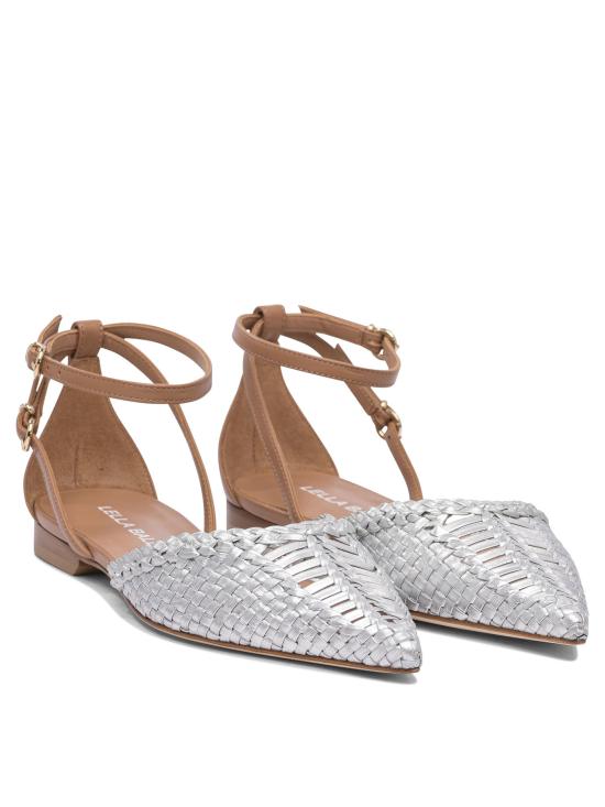 25SS 렐라 바르디 플랫 슈즈 LE2542INTRFOIL MOCHA Silver - LELLA BALDI