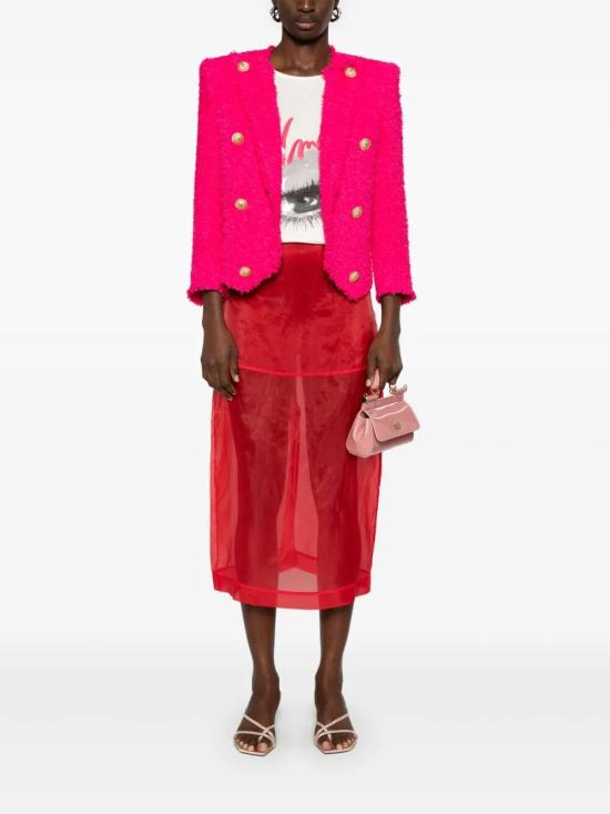 25SS 발망 자켓 EF0SC226XC67 4BN FUXIA - BALMAIN