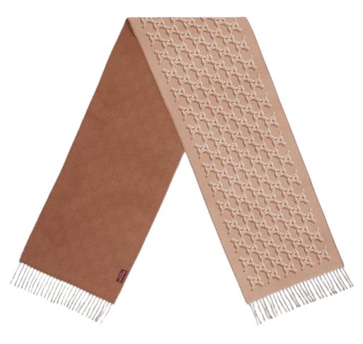 25SS 구찌 GG 섀도우 프린지 울 스카프 8098254G2009779 DOM - GUCCI