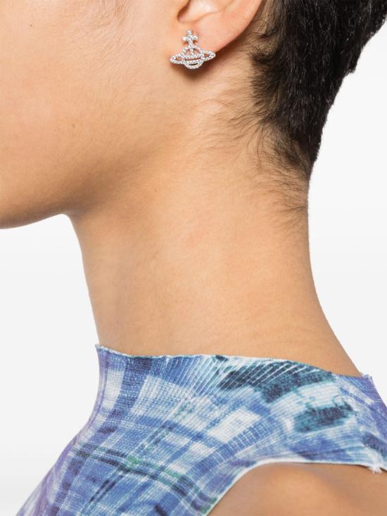 25FW 비비안웨스트우드 주얼리 6201003501P102SM PLATINUM WHITE CZ DOM - VIVIENNE WESTWOOD