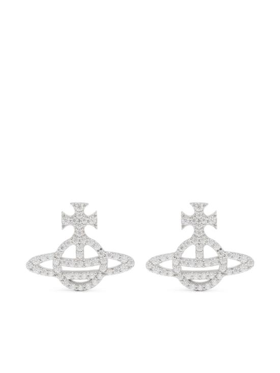 25FW 비비안웨스트우드 주얼리 6201003501P102SM PLATINUM WHITE CZ DOM