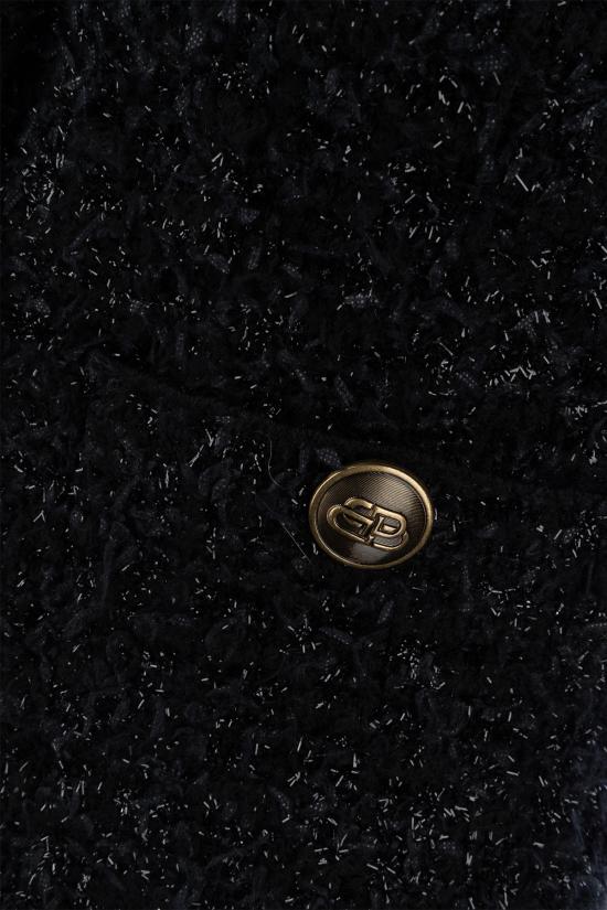  발렌시아가 트위드 크롭 가디건 793604T3328 1000 BLACK - BALENCIAGA