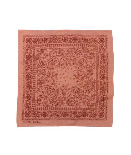  Lola 머플러/스카프 롤라 내추럴 다이 실크 반다나 카메오 핑크