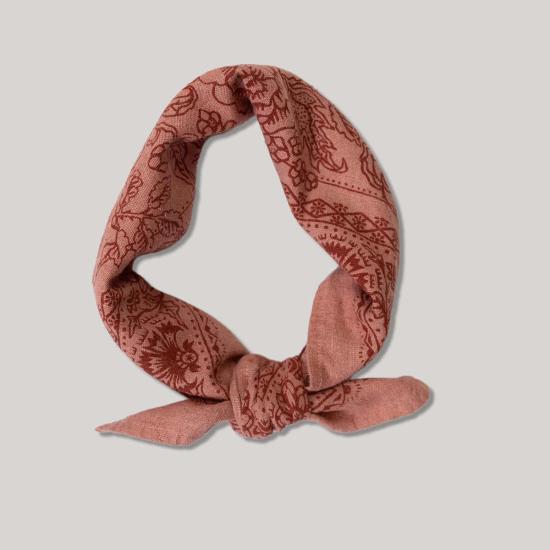 Lola 머플러/스카프 롤라 내추럴 다이 실크 반다나 카메오 핑크 - OTHER BRANDS
