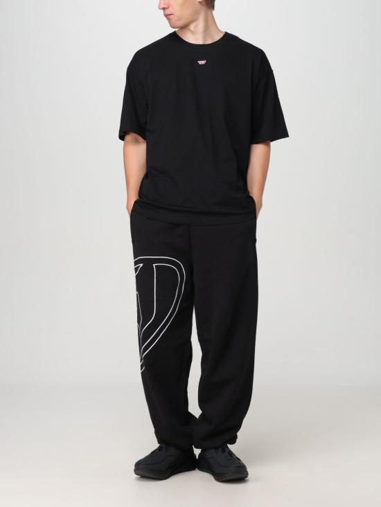 25SS 디젤 반팔 티셔츠 A149290GRAI9XX BLACK DOM - DIESEL
