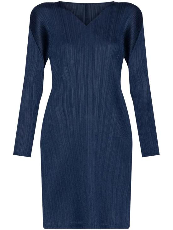 25SS 플리츠플리즈 블라우스 PP56JT122 75 BLUE