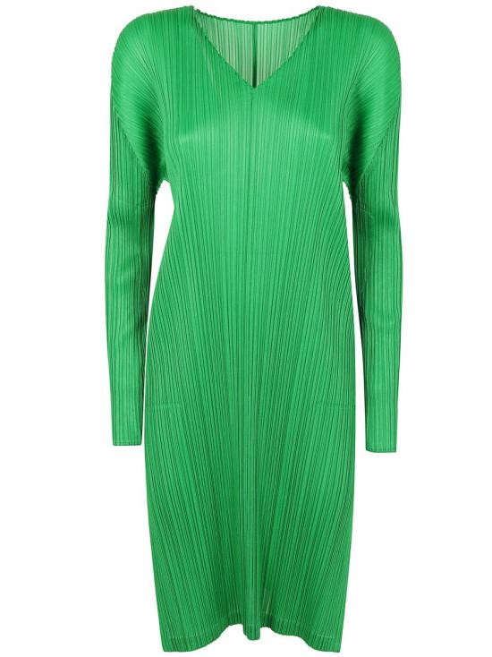 25SS 플리츠플리즈 블라우스 PP56JT122 62 GREEN