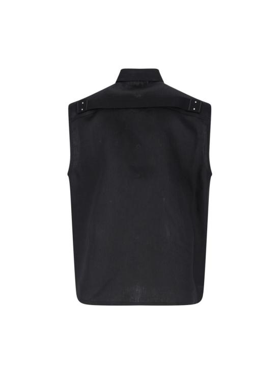 25SS 릭 오웬스 긴팔 셔츠 RR01E5708 TWL09 Black - RICK OWENS