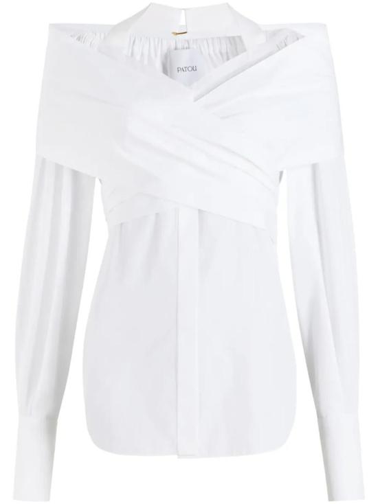 25SS 파투 블라우스 BL0370017 001 WHITE