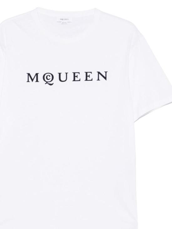 25FW 알렉산더 맥퀸 반팔 티셔츠 828420QTADD0909 WHITE - ALEXANDER MCQUEEN