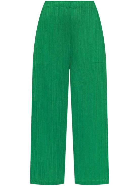 25SS 플리츠플리즈 스트레이트 팬츠 PP56JF125 62 GREEN