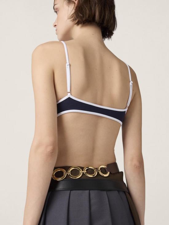 25SS 미우미우 스웨터 MMV266SOOO14SJ F022X BLU BIANCO - MIU MIU