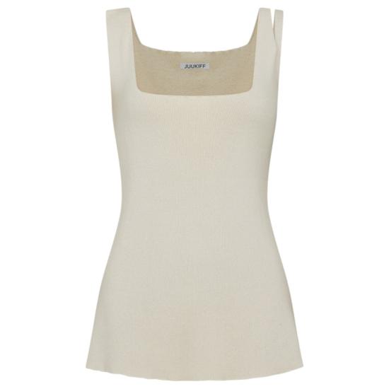 25SS JUUKIFF 민소매 티셔츠 25SSMATO06EC ECRU