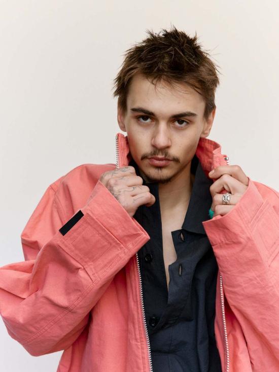  맨틀 자켓 R18 S7 선셋 왁스 블록 재킷