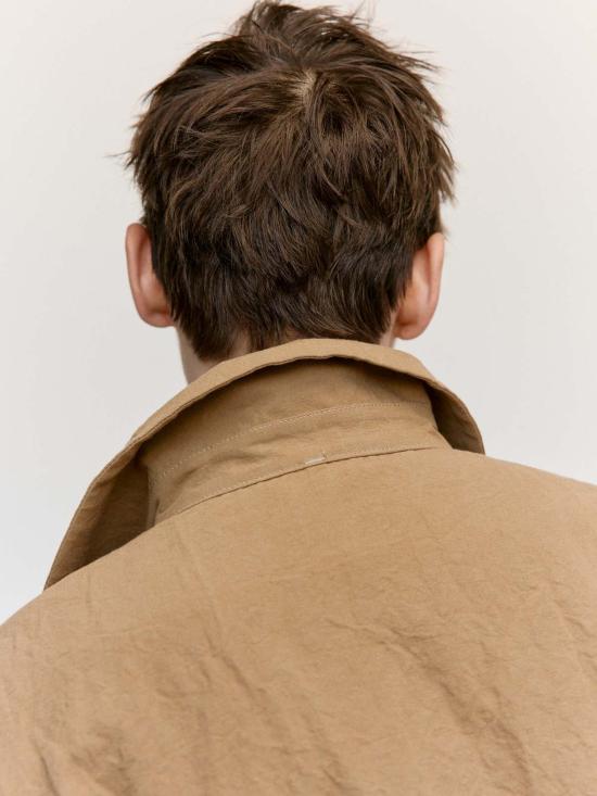  맨틀 긴팔 셔츠 R18 S3 리드 리넨 검 - MAN-TLE