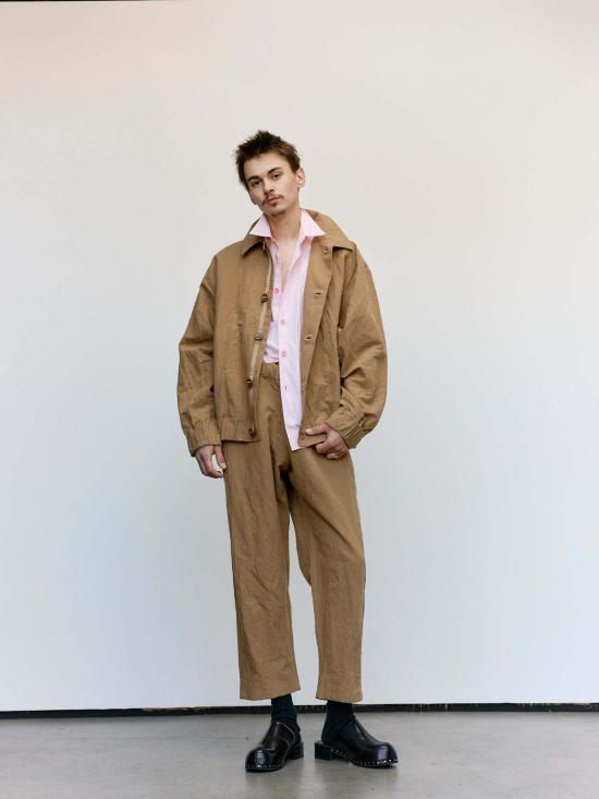  맨틀 긴팔 셔츠 R18 S3 리드 리넨 검 - MAN-TLE