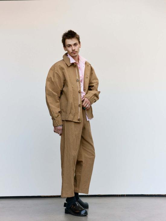  맨틀 긴팔 셔츠 R18 S3 리드 리넨 검 - MAN-TLE