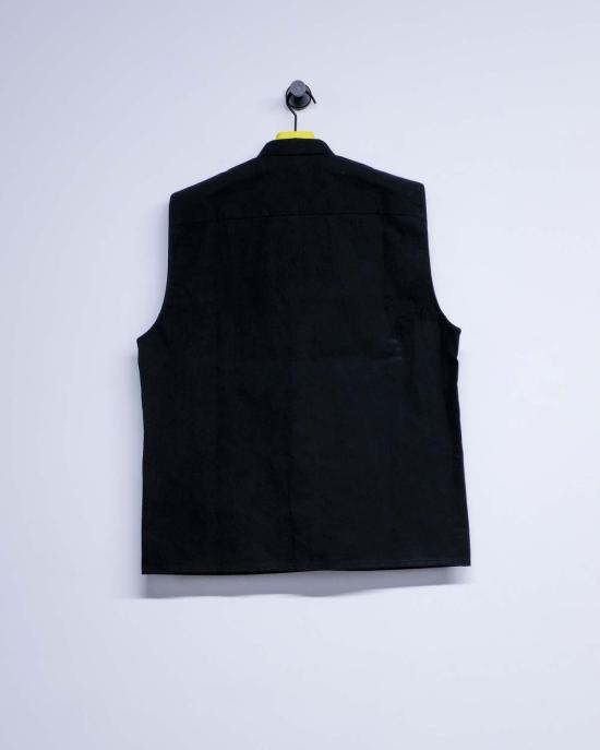  맨틀 민소매 티셔츠 R18 S0 슬리브리스 셔츠 1 블랙 - MAN-TLE