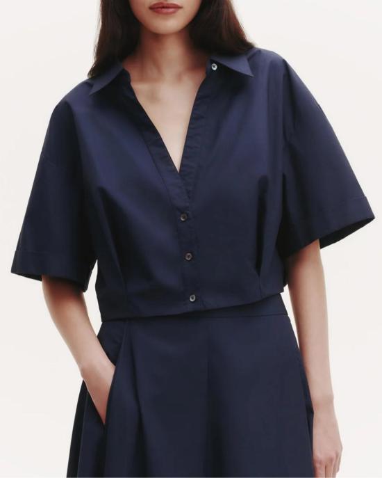  티더블유피 탑 Twp She Comes And Goes Again 셔츠 자정 - TWP